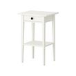 IKEA HEMNES bedside table Smooth running drawer with pull-out stop.
