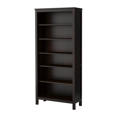 HEMNES Bookcase, black-brown