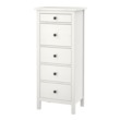 IKEA HEMNES chest of 5 drawers Made of solid wood, which is a hardwearing and warm natural material.