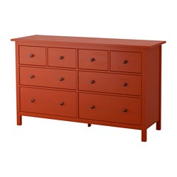 IKEA HEMNES chest of 8 drawers Made of solid wood, which is a hardwearing and warm natural material.