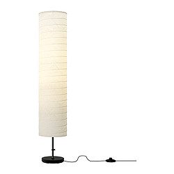 IKEA HOLMÖ floor lamp Gives a soft mood light.