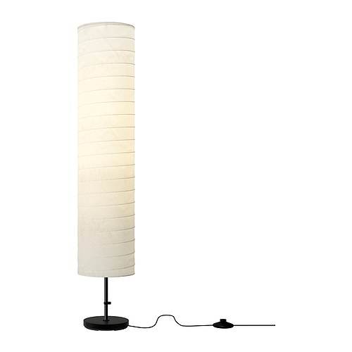 IKEA HOLMÖ floor lamp Gives a soft mood light.