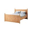 IKEA HURDAL bed frame Made of solid wood, which is a hardwearing and warm natural material.