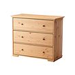 IKEA HURDAL chest of 3 drawers Plenty of room for all your things in the large drawers.