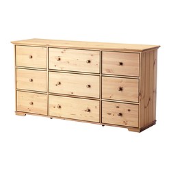IKEA HURDAL chest of 9 drawers Plenty of room for all your things in the large drawers.