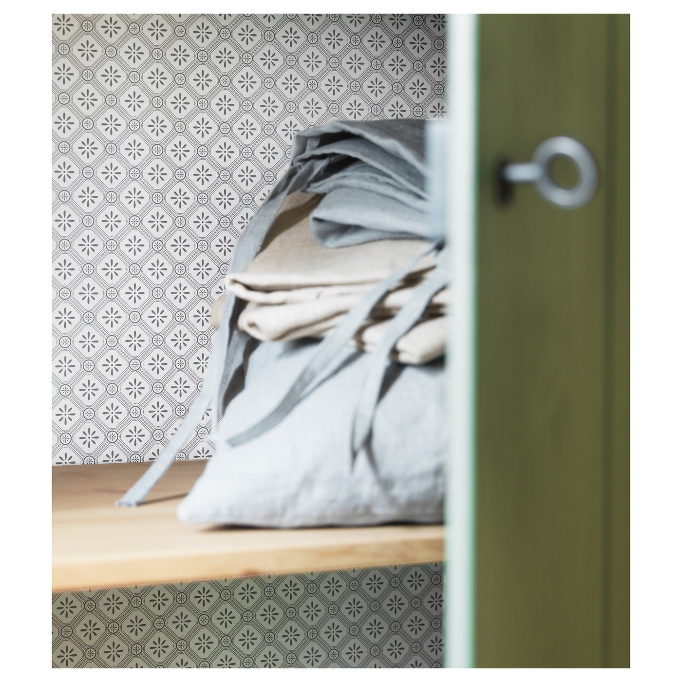 HURDAL Linen Green 109 x 50 x 137 cm IKEA