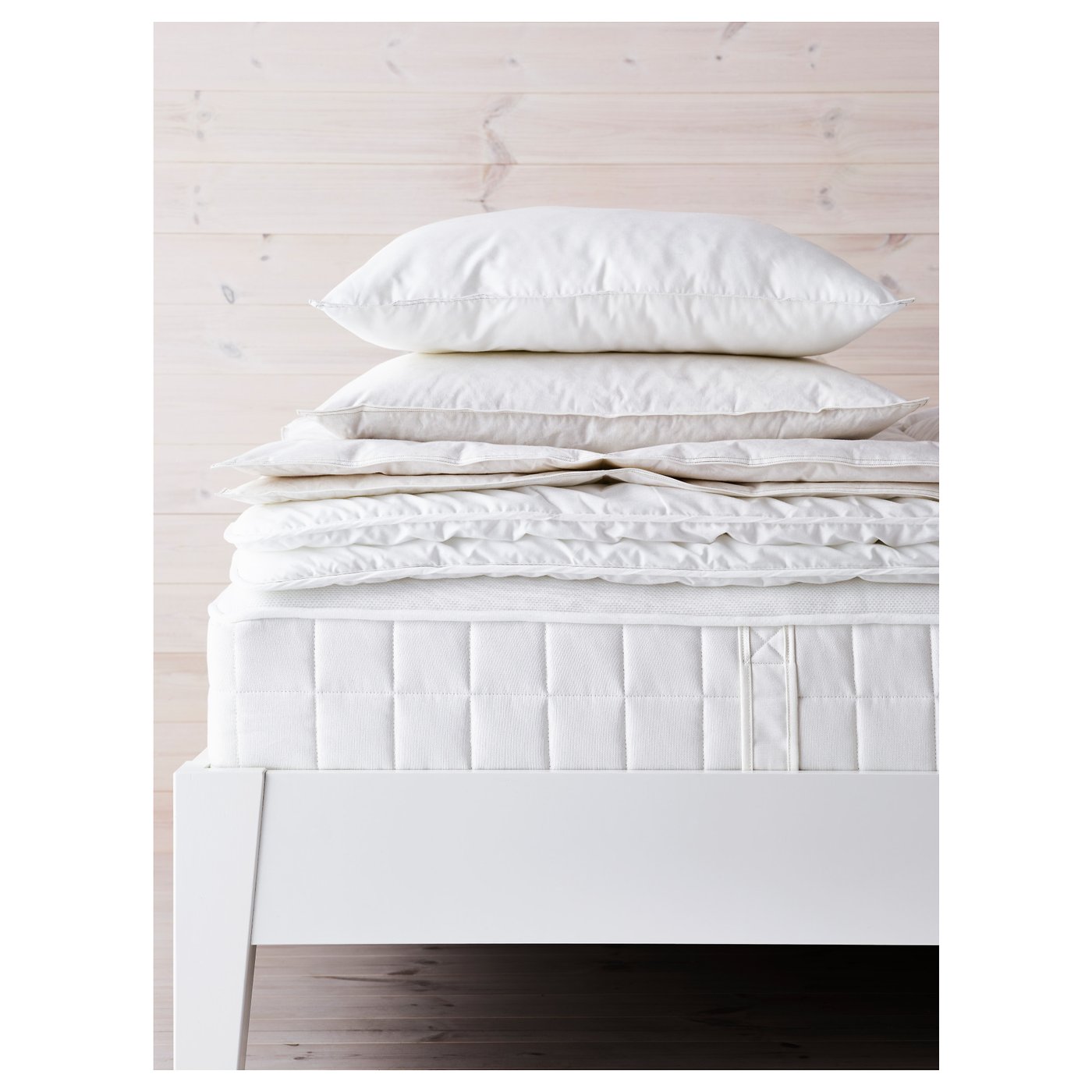 HYLLESTAD Pocket sprung mattress Firm/white Standard King IKEA