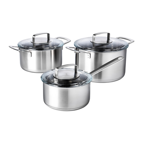 IKEA IKEA 365+ 6-piece cookware set Works well on all types of hobs, including induction hob.