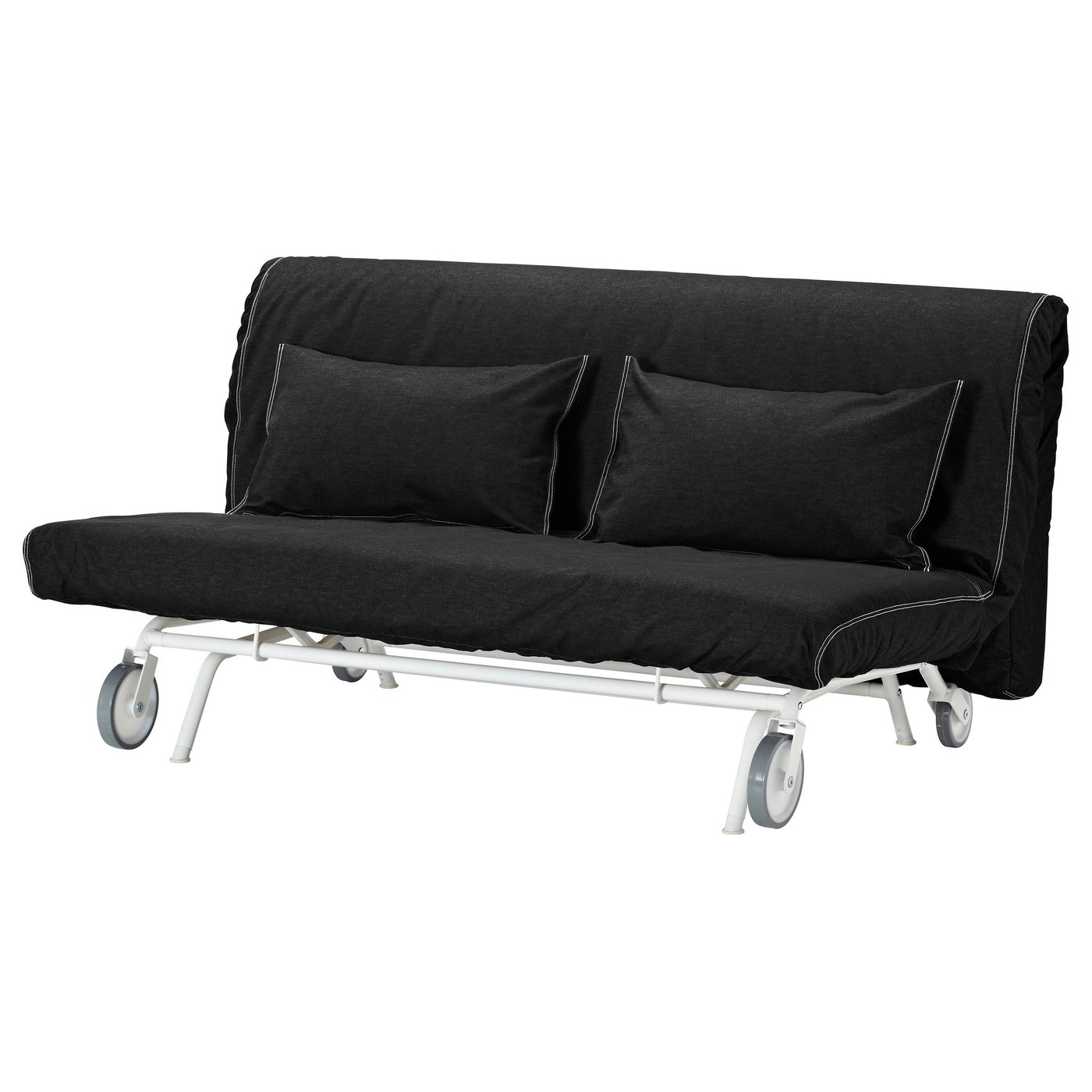 IKEA PS HVET Two Seat Sofa Bed Vansta Black IKEA IKEA PS HVET Two Seat Sofa Bed Vansta Black IKEA