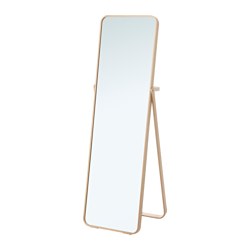 IKEA IKORNNES standing mirror Provided with safety film - reduces damage if glass is broken.