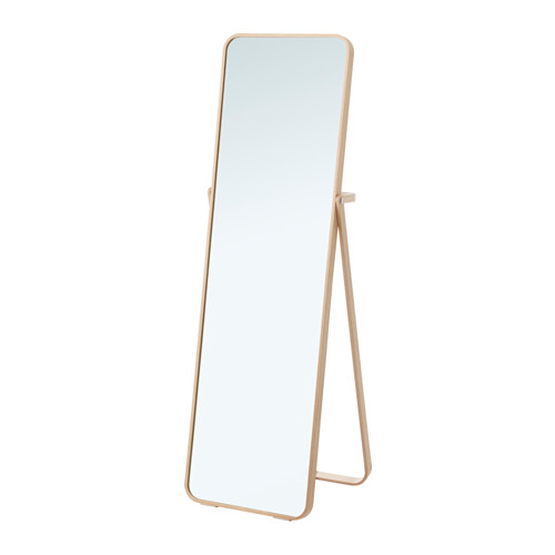 IKEA IKORNNES standing mirror Provided with safety film - reduces damage if glass is broken.