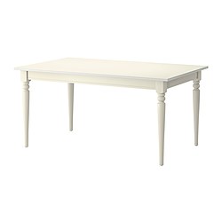 IKEA INGATORP extendable table 1 extension leaf included.