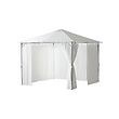 IKEA KARLSÖ gazebo with curtains The air vent reduces wind pressure and allows heat to circulate.