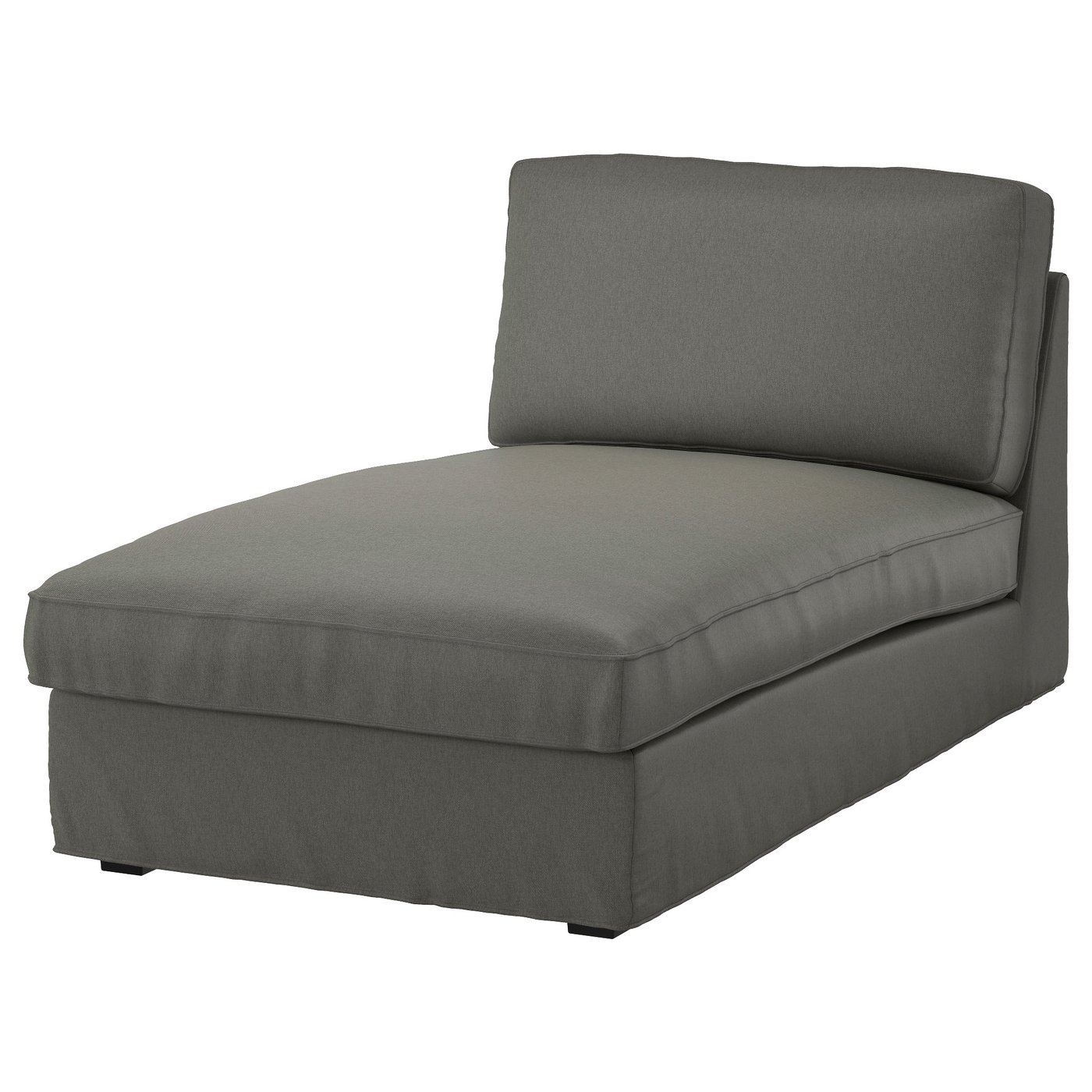 KIVIK Cover For Chaise Longue Borred Grey Green IKEA