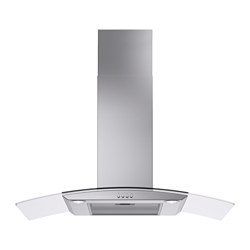 IKEA KLARLUFT wall mounted extractor hood Control panel placed at front for easy access and use.