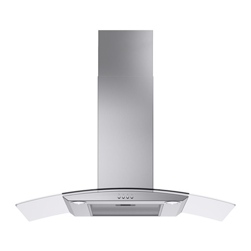 IKEA KLARLUFT wall mounted extractor hood Control panel placed at front for easy access and use.