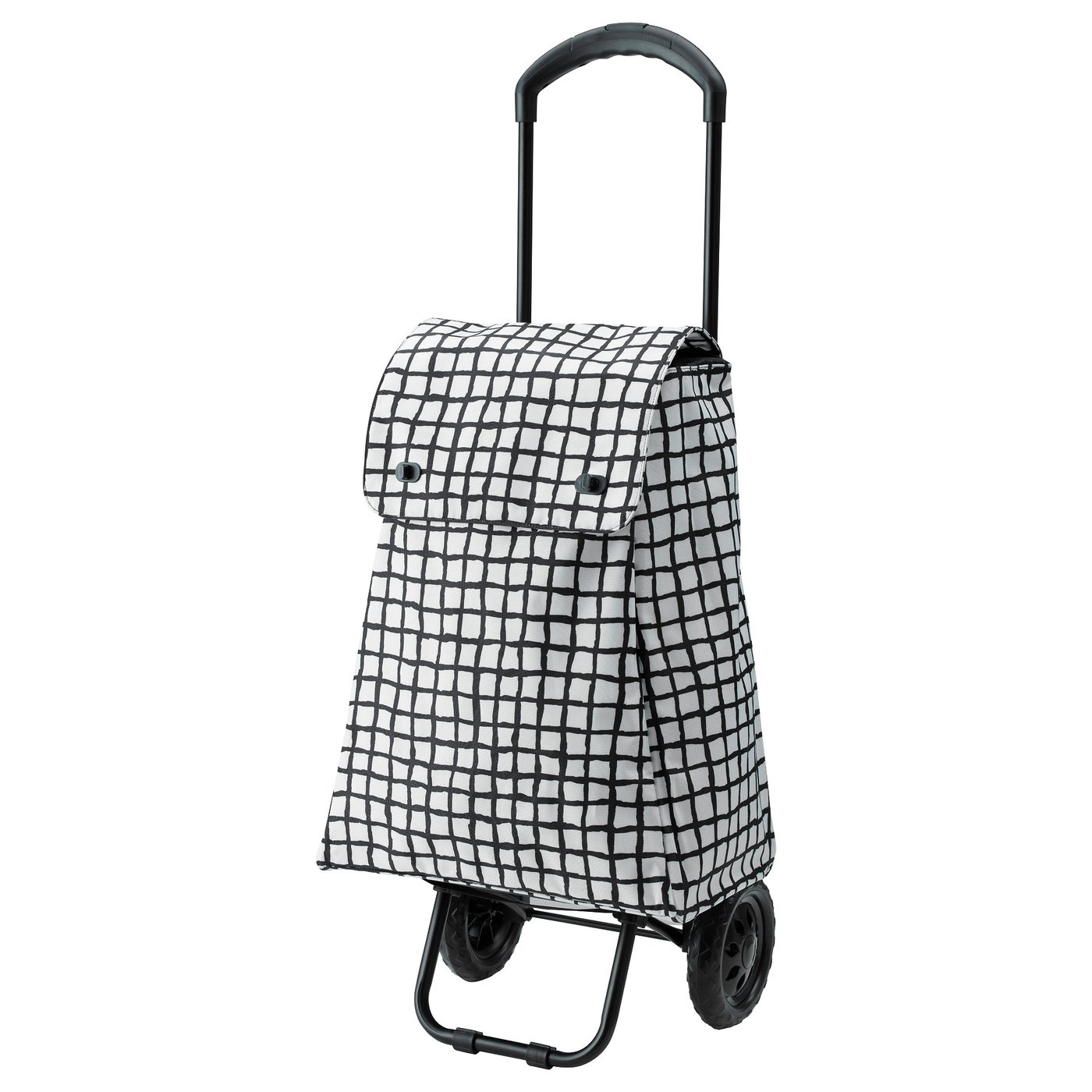 IKEA KNALLA shopping bag on wheels Easy to clean by just wiping with a cloth dampened in water.