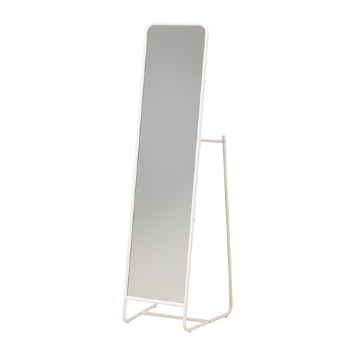 IKEA KNAPPER standing mirror Provided with safety film - reduces damage if glass is broken.