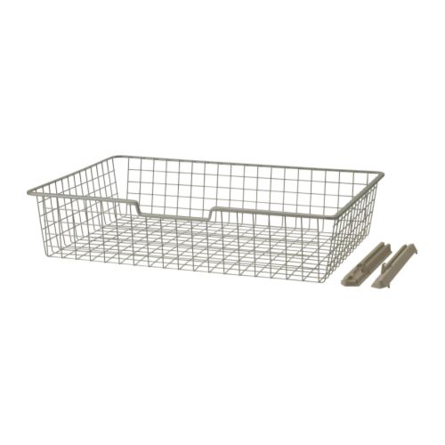 KOMPLEMENT wire basket, 100x58x16cm, beige