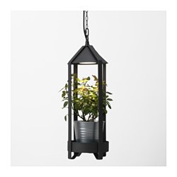 IKEA KRYDDA plant holder w LED cultivation bulb