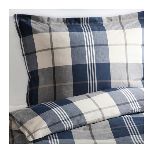 KUSTRUTA Quilt cover and 4 pillowcases 200x200/50x80 cm IKEA