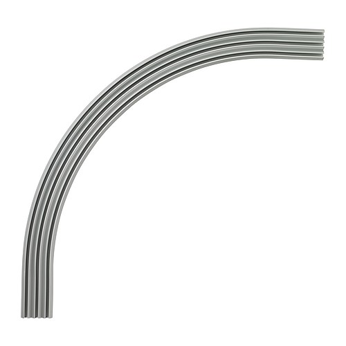 KVARTAL Corner piece, triple track IKEA Corner piece for triple track rail; makes it possible for curtains to go around corners. 