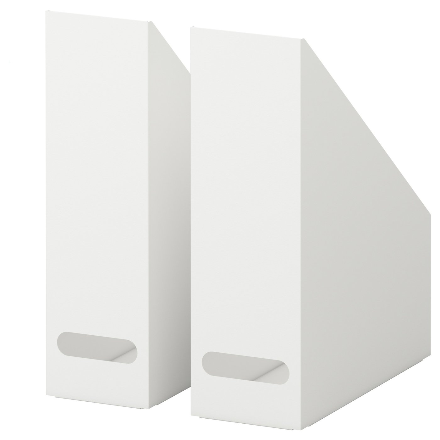 IKEA KVISSLE magazine file set of 2 Easy to pull out and lift as the magazine file has a handle.