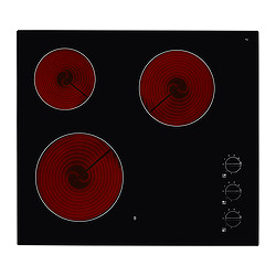 IKEA LAGAN HGC3K glass ceramic hob Smooth tempered glass surface; makes it easy to clean.