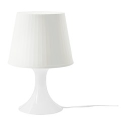 IKEA LAMPAN table lamp Creates a soft, cosy mood light in your room.