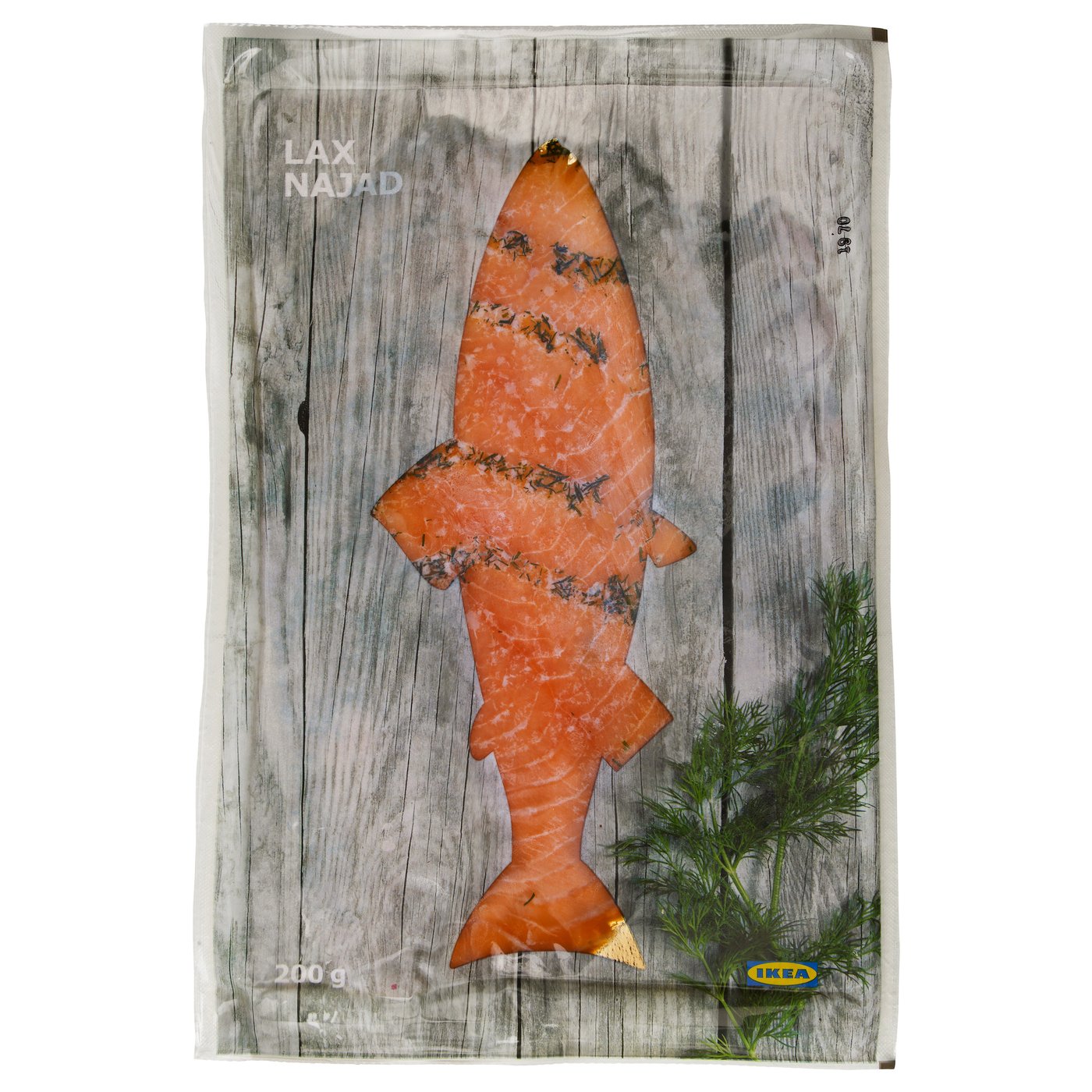IKEA LAX NAJAD marinated smoked salmon, frozen