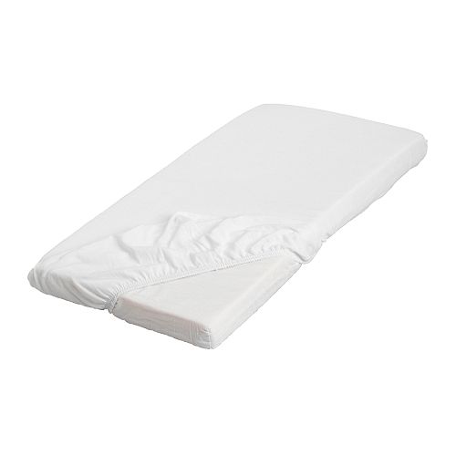 LEN Fitted sheet white IKEA