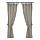 IKEA LENDA curtains with tie-backs, 1 pair