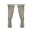 IKEA LENDA curtains with tie-backs, 1 pair