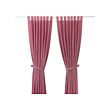 IKEA LENDA curtains with tie-backs, 1 pair