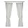 IKEA LENDA curtains with tie-backs, 1 pair