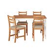 IKEA LERHAMN table and 4 chairs