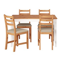 IKEA LERHAMN table and 4 chairs