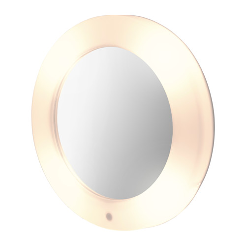 IKEA LILLJORM mirror with integrated lighting A mirror and lamp in one – smart and space-saving.