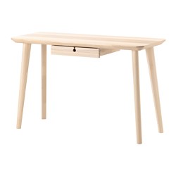 IKEA LISABO desk Each table has its own unique character due to the distinctive grain pattern.