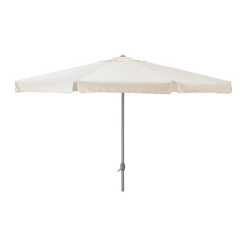 IKEA LJUSTERÖ parasol The parasol is easy to open or close by using the crank.