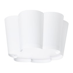 IKEA LYSBOJ ceiling lamp Diffused light that provides good general light in the room.