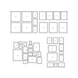 IKEA MÅTTEBY wall template, set of 4 Create a personal collage with the wall template. 