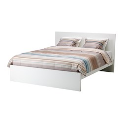 IKEA MALM bed frame, high Adjustable bed sides allow you to use mattresses of different thicknesses.