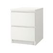 IKEA MALM chest of 2 drawers Can also be used as a bedside table.