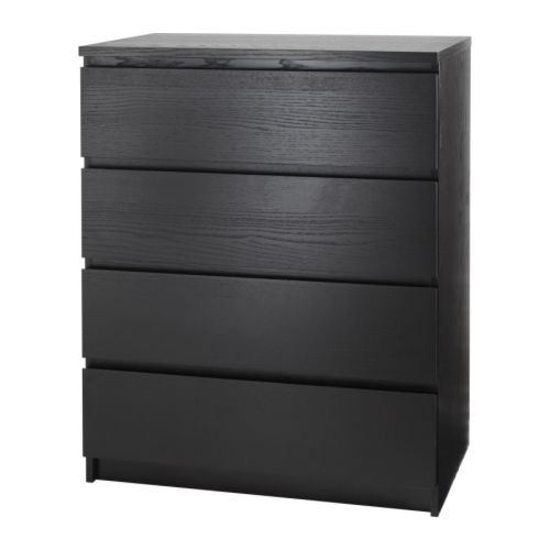 MALM Chest of 4 drawers blackbrown IKEA