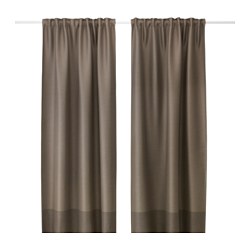 IKEA MARJUN block-out curtains, 1 pair The curtains can be used on a curtain rod or a curtain track.