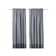 IKEA MARJUN block-out curtains, 1 pair The curtains can be used on a curtain rod or a curtain track.