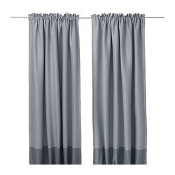 IKEA MARJUN block-out curtains, 1 pair The curtains can be used on a curtain rod or a curtain track.