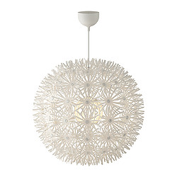 IKEA MASKROS pendant lamp Gives decorative patterns on the ceiling and on the wall.