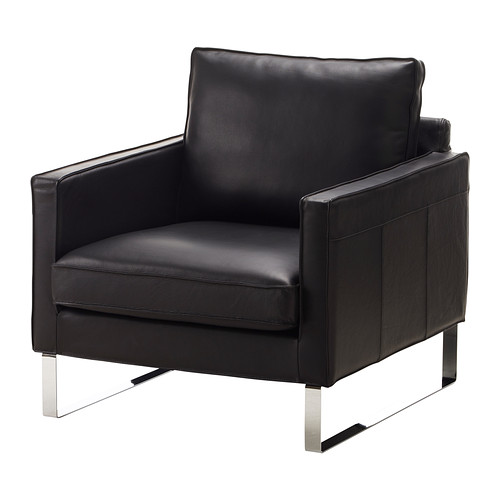 IKEA MELLBY armchair Soft, hardwearing and easy care leather, which ages gracefully.